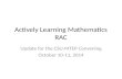 Actively Learning Mathematics RAC