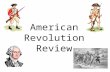 American Revolution  Review