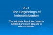 25-1  The Beginnings of Industrialization