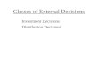Classes of External Decisions