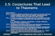 2.5: Conjectures That Lead to Theorems