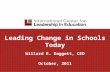 Leading Change in Schools Today