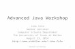 Advanced Java Workshop
