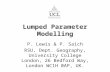 Lumped Parameter Modelling