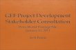 GEF Project Development Stakeholder Consultation