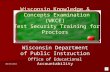 Wisconsin Knowledge &  Concepts Examination (WKCE)  Test Security Training for Proctors
