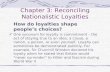 Chapter 3: Reconciling Nationalistic Loyalties