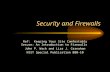 Security and Firewalls