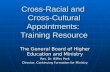 Cross-Racial and  Cross-Cultural Appointments:  Training Resource