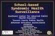 School-based  Syndromic Health Surveillance