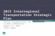 2015 Interregional Transportation Strategic Plan