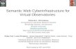 Semantic Web Cyberinfrastructure for Virtual Observatories