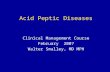 Acid Peptic Diseases