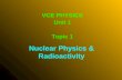 Nuclear Physics & Radioactivity