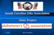 South Carolina Elks Association  State Project