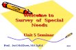 Welcome to  Survey  of  Special Needs Unit 5 Seminar