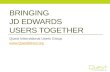 Bringing  JD Edwards  users together