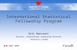 International Statistical Fellowship Program