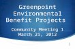 Greenpoint Environmental Benefit Projects