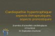 Cardiopathie hypertrophique aspects thérapeutiques,  aspects pronostiques