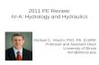 2011 PE Review: IV-A: Hydrology and Hydraulics