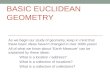 Basic Euclidean Geometry