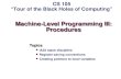 Machine-Level Programming III: Procedures