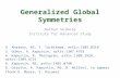 Generalized Global Symmetries
