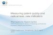 Measuring patent quality and radicalness: new indicators