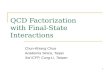 QCD Factorization  with Final-State Interactions