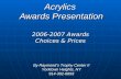 Acrylics  Awards Presentation