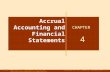 Accrual Accounting and Financial Statements