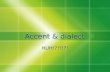 Accent & dialect