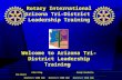 Rotary International Arizona Tri-District  Leadership Training