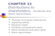 CHAPTER 15 Distributions to shareholders: Dividends and share repurchases