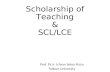Scholarship of Teaching & SCL/LCE