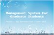 Management System For Graduate Students