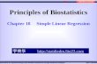 Principles of Biostatistics Chapter 18     Simple Linear Regression
