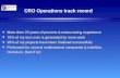 CRO Operations  track record