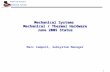 Mechanical Systems  Mechanical / Thermal Hardware June 2005 Status