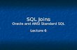 SQL Joins Oracle and ANSI Standard SQL