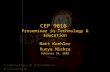 CEP 901B  Proseminar in Technology & Education
