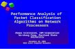 Performance Analysis of  Packet Classification Algorithms on Network Processors
