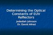 Determining the Optical Constants of EUV Reflectors