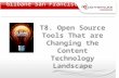 T8. Open  Source Tools That are Changing the Content Technology Landscape