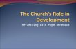 The Church’s Role  in Development