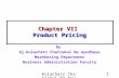 Chapter  VII Product Pricing
