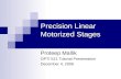 Precision Linear Motorized Stages