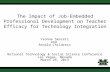 The Impact of Job-Embedded Professional Development on Teacher Efficacy for Technology Integration