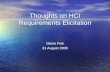 Thoughts on HCI Requirements Elicitation